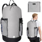 BALEINE 120L Laundry Bag Backpack, 900D Oxford Fabric Large Travel Laundry Bags with Shoulder Straps and 2 Mesh Pockets for College Dorm, Apartment, Laundromat (Gray, 120L)