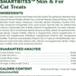 Greenies Feline Smartbites Skin & Fur Health Crunchy and Soft Cat Treats, Chicken Flavor, 16 oz. Tub