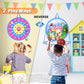 2 in 1 Basketball Hoop and Dart Board, 14" Dart Board for Kids, Basketball Hoop for Kids Toddlers, Sports & Outdoor Play, Birthday Gift Toys for 3 4 5 6 7 8 9 10 Year Old Boys Girls Kids, Party Favors