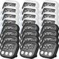 Weewooday 24 Pcs Digital Kitchen Timer Magnetic Timer Bulk On/Off Switch Minute Second Count up Countdown Loud Alarm for Exercise Cook Baking(Black, White)