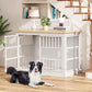 VOPEAK 40" Dog Crate Furniture, Chew Resistant Large Dog Crate for Medium Large Dogs, Heavy Duty Dog Crates Dog Kennel Cage Indoor with Double Doors, Wooden End Table for Bedroom Living Room