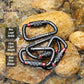 FresKaro 3inch 12kN-2698lbs Auto Locking Carabiner Clips, Solid D Shape, Heavy Duty 7075 Aluminum, Lightweight 1.09oz, Rust Proof, for Hammock, Hiking, Dog Leash, Keychain etc., Multi-Colors