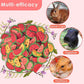 KATUMO Rabbit Chew Toys, 200g / 7oz Mixed Natural Timothy Hay Beet Pumpkin Carrot Chew Toys and Treats for Hamster, Chinchilla, Guinea Pig, Rabbit, Small Animals Molar Snacks