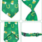 PET SHOW 10 Pack St. Patrick's Day Dog Ties Neckties for Large Medium Dogs Adjustable Holiday Grooming Accessories Neck Ties Bowties Girl Boy Pets Festival Costumes Puppy Wedding Party Gift Favor