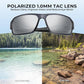 KastKing Chippewa Polarized Fishing Sunglasses, UV400 Protection Full Wrap Frame Sports Cycling Sunglasses, 1.0mm TAC Lenses