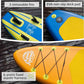 10'6"Inflatable Stand Up Paddle Board Ultra Portable-Lightweight & Stable|All-in-One Kit w/Aluminum Paddle, Dual-Action Pump & Backpack|Lakes & Oceans Ready for Family Recreation by Aquajourney