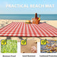 TigeJoy Extra Large Picnic Blanket Waterproof Foldable 80''x100'', Outdoor Picnic Mat Beach Blanket Sandproof for Park, Grass, Travel, Hiking, Camping Essentials, Gingham Picnic Blanket