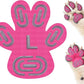 Non-Slip Dog Paw Protector Pads for Senior Dogs, Dog Paw Adhesive Pads on Hardwood Floor,Senior Pets Essentials with Strong Traction,Puppy Grippers,Pink,12 Sets 48 pc L
