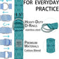 Yoga Exercise Adjustable Straps 8FT with Durable D-Ring for Pilates & Gym Workouts | Hold Poses, Stretch, Improve Flexibility & Maintain Balance