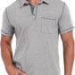 Sailwind Men's Short Sleeve Polo Shirts Casual Summer Classic Collared Golf Shirt with Pocket