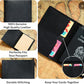 HIFA Leather Passport Holder, Handmade Passport Cover with Card and Ticket Slot - Genuine Leather, Elegant Design, Easy Access - Passport Case, Passport Wallet, Passport Holder