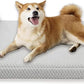 Tinaco Orthopedic Cooling Bed for Large Dogs & Cats, Removable Washable Cover (X-Large, White/Grey)