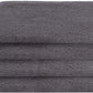 Creative Scents 100% Cotton Velour Fingertip Towels - 4 Pack 11 by 18 Inch – Decorative, Extra Absorbent and Soft Face Towel, Ideal for Bathroom and Powder Room (Gray)