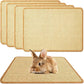 Oncpcare 4PCS Rabbit Scratch Mat - Natural Bunny Scratching Pad for Claws & Teeth Care, Cages & Pet Cage Bedding for Biting, Sleeping & Nesting, 24x16