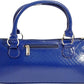 Wine Clutch Bag (Thermal Insulated) Trendy Women’s Carry Tote | Holds Red & White 750mL Bottles | Trendy Fashion | Incl. Portable Waiter-Style Corkscrew (Blue Burmese)