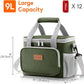 Lifewit Medium Lunch Bag Insulated Lunch Box Soft Cooler Cooling Tote for Adult Men Women, Gray and Green 12-Can (9L)