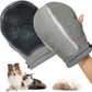 HEYWEAN Double Sided Pet Hair Removal Gloves Brush Reusable Dog Cat Electrostatic Hair Remover with Silicone Brush for Bathing Grooming Glove Tool 1 Pcs (PetHair-R1)