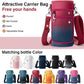 Insulated Water Bottle | Thickened Stainless Steel Vacuum Metal | Portable Sports Water Jug for Gym and Hiking with Straw, Carrier Bag, Handle Strap | BPA-Free 32 oz