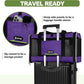 Per Carrier for Cat 18x11x11 Inch FAA Complaint, Kitten Taxi Top Load Soft Cloth Bag, Small Animal Portable in Cabin Crate Shih Tzu Dog Kennel Carry Case, 4-Sided-Ventilated Kitty Purse Purple