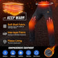 TACVASEN Men's Skiing Snow Pants Fleece Lined Waterproof Winter Insulated Hiking Pant for Outdoor Work Hunting Cargo