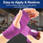 24 Pack 2 Inch x 5 Yards Self Adhesive Bandage Wrap, Elastic Cohesive Wrap 2 inch Vet Wrap Bandage Tape, Purple Grip Tape for Athletic, Sports, First Aid Medical, Wrist, Ankle Sprains