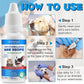 Dog Ear Infection Treatment, Cat & Dog Ear Cleaner for Itchy Relief, Antiseptic,Waxing,Cleansing, Ear Mite Treatment for Dog Cats, Yeast Ears Infection Treatment for Dogs, 2.02fl.oz