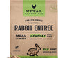 Vital Essentials Freeze-Dried Raw Rabbit Meal or Mixer Dog Food Crunchy Mini Nibs, 14 oz
