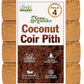 4 Pack Premium Coco Coir Brick for Plants | 100% Organic Compressed Coconut Coir Bricks Starting Mix, Coco Coir Fiber Coconut Husk for Planting, Gardening, Potting Soil Substrate, Herbs, 1.4 LB/Brick