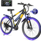 Electric Bike for Adults,26" E-Bike with 700W Peak Motor 21-Speed,Up to 50 Miles Removable Battery,Front Fork Suspension Dual Disc Brakes,Ebikes for Adults Commute Mountain All Terrain