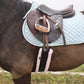 T TEKE Daily English Girths for Horses: Padded with Fleece, Double-Sided Heavy-Duty Elastic and Stainless Steel Buckles (Sizes 38”-56")"