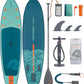 Retrospec Weekender Inflatable Stand Up Paddle Board Includes Paddle, Pump, and Accessories 10’6” Lightweight iSUP, Puncture Resistant Inflatable Paddle Board for Adults