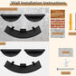 Grey Sisal-Padded Cat Wall Steps (2-Pack), Floating Wooden Cat Perch and Climbing Step Set, Wall Mounted Furniture for Jumping & Play