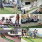 Putting Green Putting matt for Indoors Golf Putting Mat - Indoor Putting with Ball. Putting matt for Golf Practice, Portable and Easy to Clean. Great Gift
