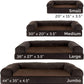 FurHaven Soft, Orthopedic Foam Sofa Dog Bed with Washable & Removable Cover - Sherpa/Chenille - Coffee, Dogs Up to 35 lbs - Medium