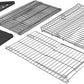 Amazon Basics Leakproof Canvas Bottom Guinea Pig Pet Cage with Divider Set, Black, 47.6"L x 24.2"W x 14.0"H