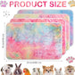 4 Pcs Waterproof Guinea Pig Blankets Washable Small Animal Fleece Bedding Absorbent Guinea Pig Cage Liners Reusable Pet Pee Pad Sleep Mat Pad Cover for Hamster Ferret (Tie Dye Pattern,24 x 16 Inch)