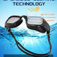 Swim Goggles, Goggles Adult with Swimming Cap, Nose Clip & Ear Plugs, UV Protection Anti-Fog Lens and Case for Adult