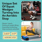 Squat Wedge - Squat Wedge Block 520 LBS Weight Capacity - Slant Board for Calf Stretching - Calf Stretcher Slant Board - yoga blocks
