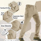 TACVASEN Men's Winter Pants 9 Pockets Fleece Snow Hiking Pants Water-Resistant Warm Softshell Thick Tactical Pants