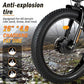 Electric Bike for Adults, 5000W Peak Dual Motor Ebike, 60V 26AH Long Range Dirtbike, 26" Fat Tires for All Terrain Electric-Bicycle, 45MPH-Hunting-Ebike for Off-Road Snow Sand
