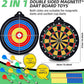 Magnetic Dart Board for Kids-12Magnetic Dart/Sticky Balls Or 2 Toy Gun+40 Foam Dart.Indoor/Outdoor Kids Games and Party Games,Christmas Birthday Gifts Toys for 3-12 Year Old Boys