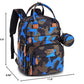BabbleRoo Diaper Bag Backpack - Baby Essentials Travel Tote - Multi function Waterproof Diaper Bag, Travel Essentials Baby Bag with Changing Pad, Stroller Straps & Pacifier Case - Unisex, Blue Camo