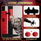 Globlazer Gothic Cat Tree Tower for Indoor Cats, 50-inch Goth Adult Cat Tree House for Large Adult Cats with Steps, Scratching Post, 2 Cat Caves, Dangling Toys, FC50, Blood-Goth