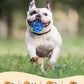 Dog Tennis Balls for Aggressive Chewers, Indestructible Durable Bouncy Interactive Toy for Dogs Fetch Game Lightweight Floating Outdoor Training(Yellow+Blue Large)