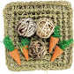 Hamiledyi Rabbit Seagrass Activity Mat Bunny Mat Rabbit Enrichment Toys Rabbit Chew Toys for Teeth Seagrass Protector Mat Small Animal Toys for Rabbit Bunny Chinchilla Guinea Pigs Rodent Pets