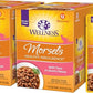Wellness Healthly Indulgence Morsels Adult Wet Cat Food, Natural, Protein-Rich, Grain Free, 3 Ounce Pouch, 24 Pack, (Tuna)