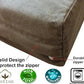 Dogbed4less Orthopedic Small Medium Gel Memory Foam Pet Bed with Washable Denim Cover, Waterproof Liner and Extra External Case 35X20X4 Inch