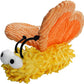 Nocciola Plush Squeaky Dog Toys, Cute Durable Stuffed Crinkle Puppy Pet Chew Toys for Large Medium Small Dogs - Butterfly
