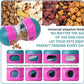 Interactive Dog Toys to Keep Them Busy, Puppy Puzzle Adjustable Food Dispenser Slow Feeder, Enrichment Treat Dispensing Toy Ball for Large/Medium/Small Breed Dogs Pet Gift, Purple