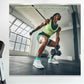ROOMTEC Workout Mirrors for Home Gym 60"x36"-2PCS, Large Wall Mirror Full Length for Fitness, Yoga, Big Wall Mounted Frameless Glass Mirror for Garage, Dance Studio, Bedroom